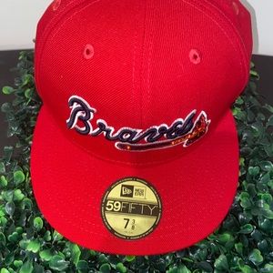 Red Atlanta Braves New Era Hat